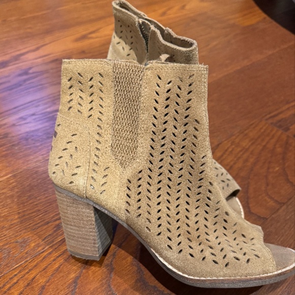 Toms Womens Majorca Peep Toe Bootie - Picture 2 of 5